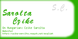 sarolta czike business card